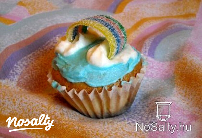 Szivárvány muffin
