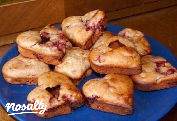Epres-bodzás muffin csokival