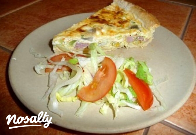 Sonkás quiche