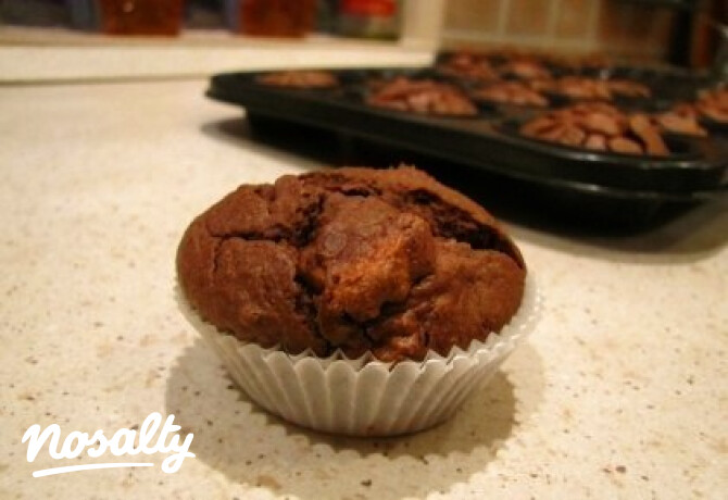 Kakaós muffin zabpehelyliszttel