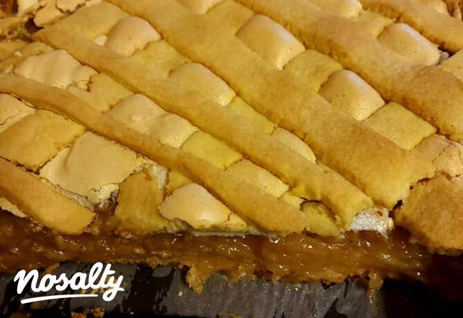 Krémes-habos almás pite