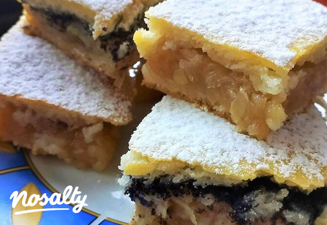 Almás-mákos pite