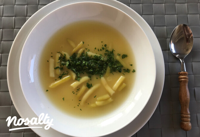 Könnyű zöldbableves