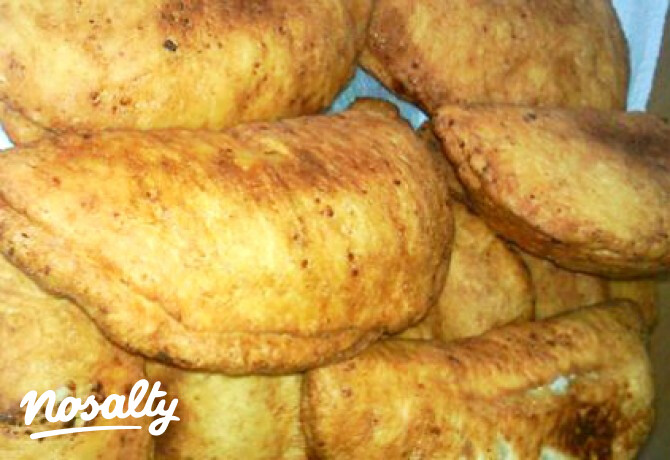 Egyszerű töltött lángos