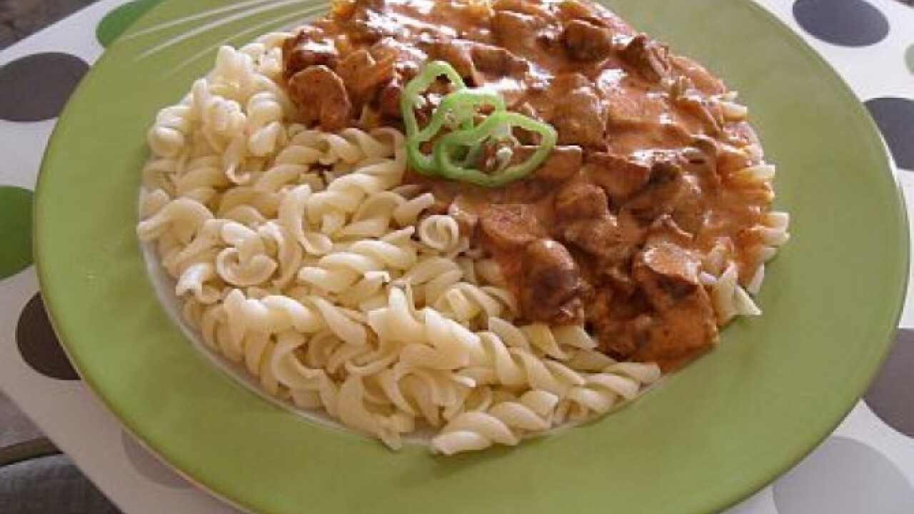 Bakonyias zúzapörkölt