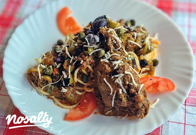 Nyúl vadász módra (Cacciatore)