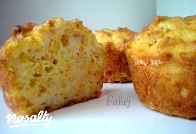 Rizses-sonkás muffin