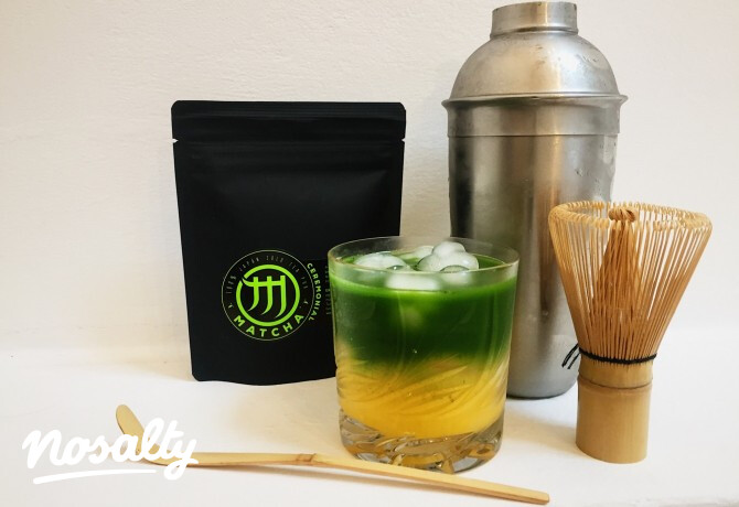 Jeges matcha - narancs juice