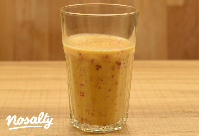 Kókuszos-barackos-zabpelyhes smoothie