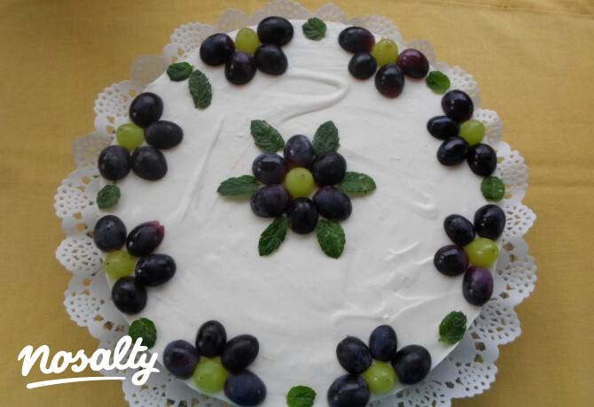 Sütés nélküli gyümölcsös sajttorta