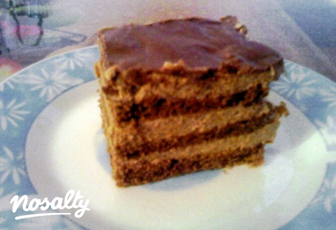Diós-nutellás szelet