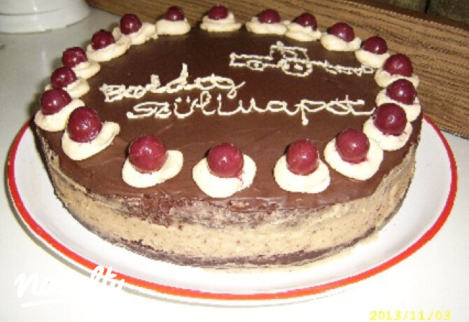 Csokis-meggyes gesztenyetorta