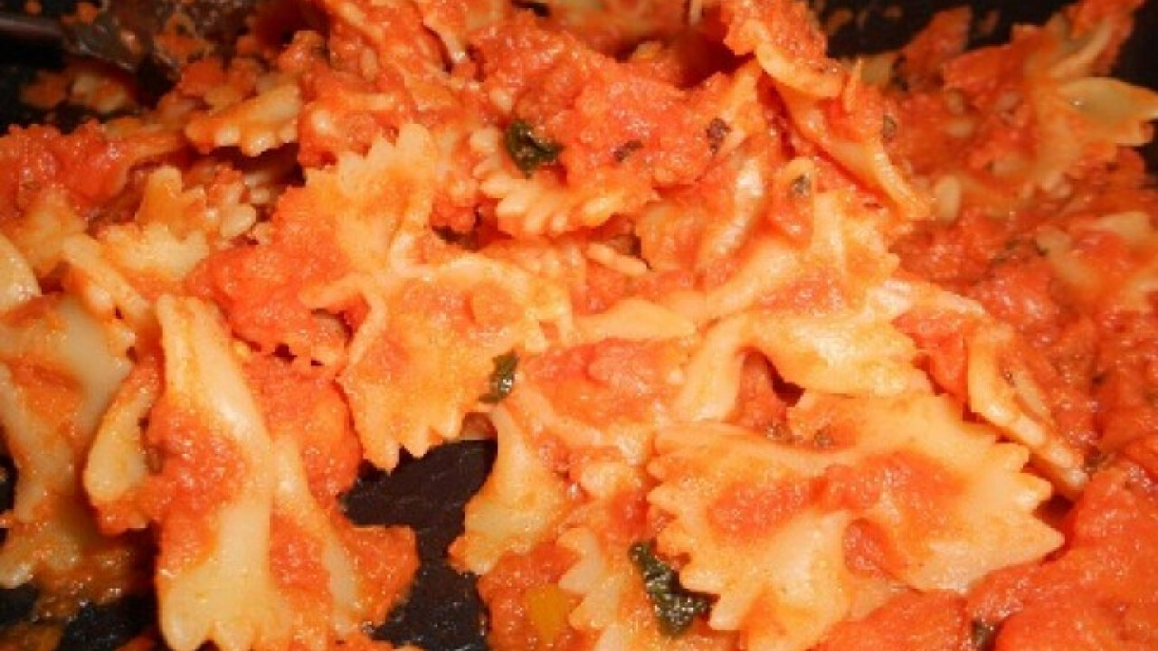 Farfalle con carote