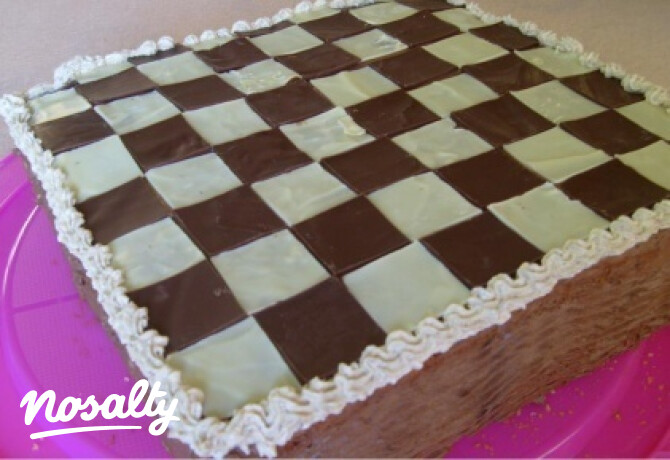 Sakktábla torta