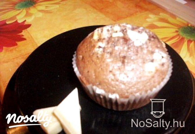 Csokis-fehér csokis muffin