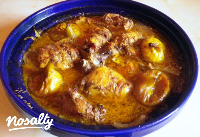 Marokkói csirke tagine-ban készítve