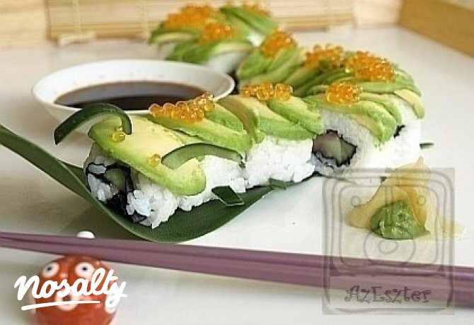 Hernyó tekercs - sushi haladóknak