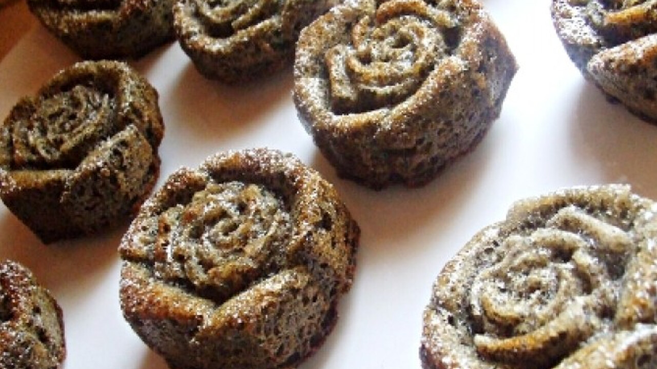 Fekete rózsa muffin