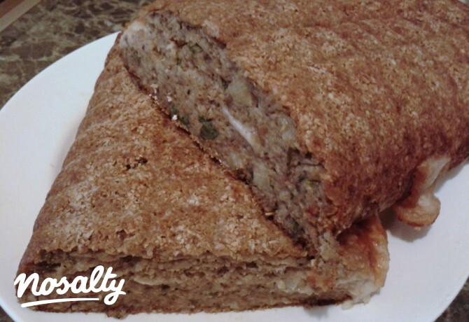 Egyben sült mozzarellás gombavagdalt