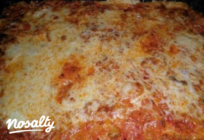 Gombás - sonkás pizza