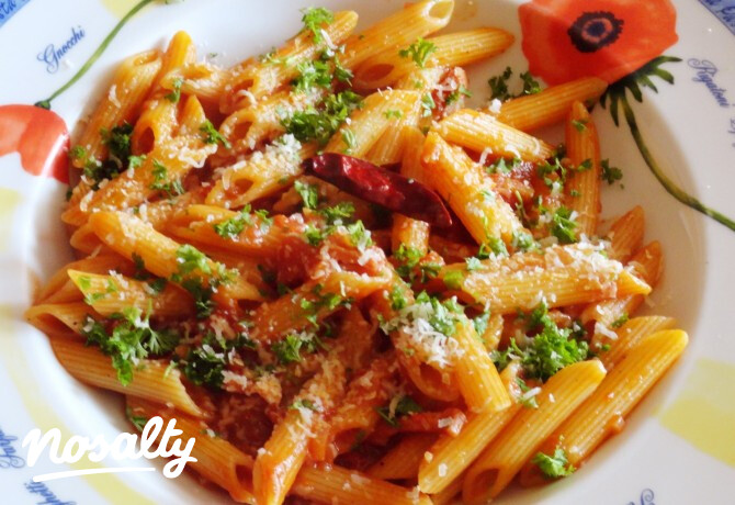 Penne all arrabiata Glaser konyhájából