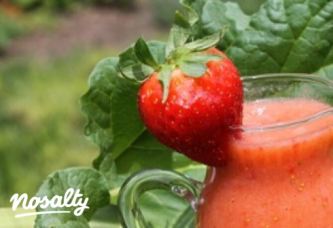 Rebarbara eper smoothie