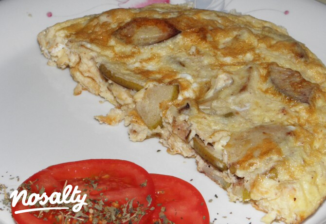 Füstölt sajtos omlett körtével