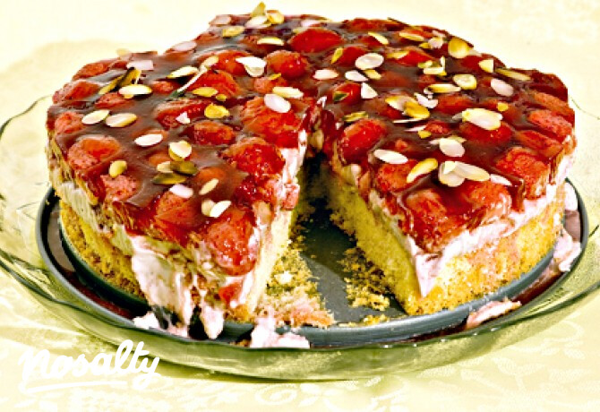 Mascarponés pudingos epertorta