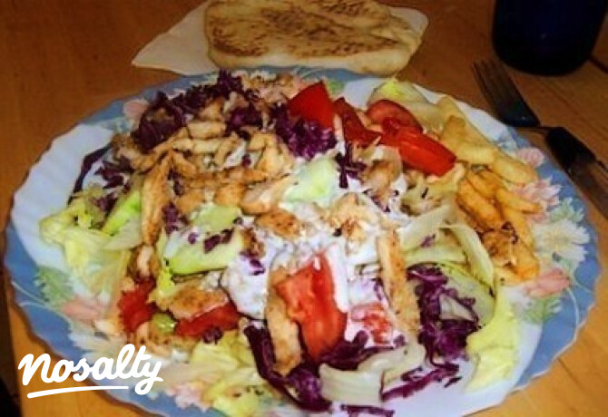 Gyros tál 4. - gazdagon tzatziki öntettel