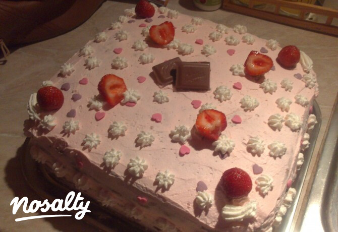 Epres tejszínes torta Nóri módra