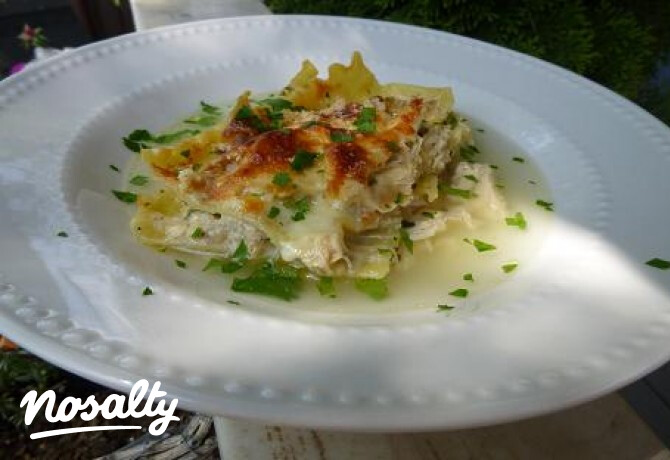 Fehér lasagne
