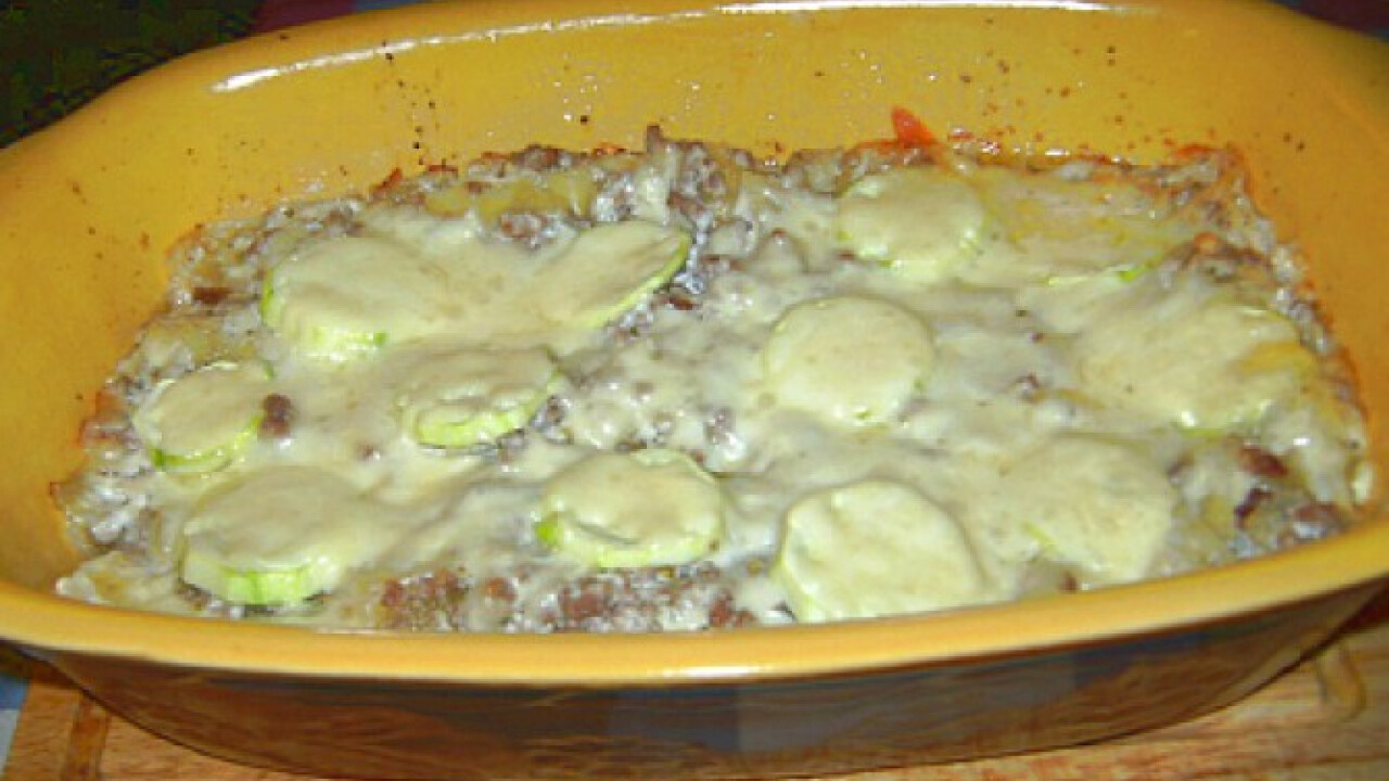 Cukkinis-pulykás lasagne