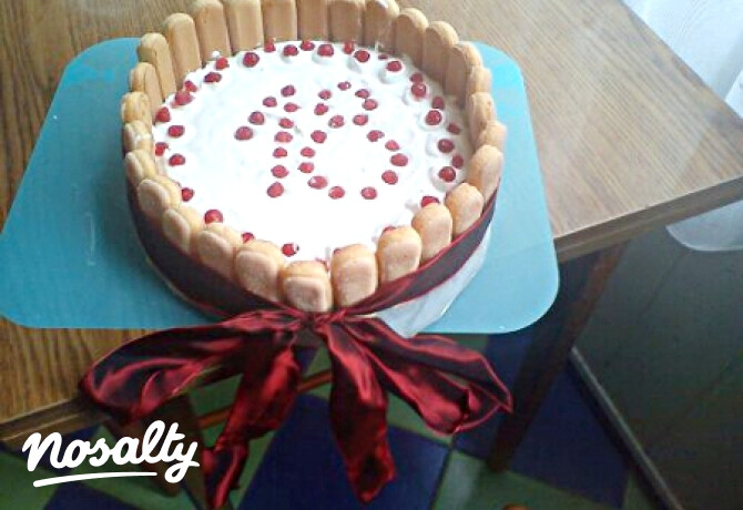 Ribizlis tejberizs torta