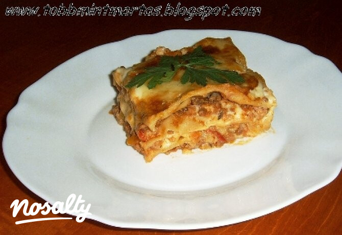 Bolognai lasagne házitésztával