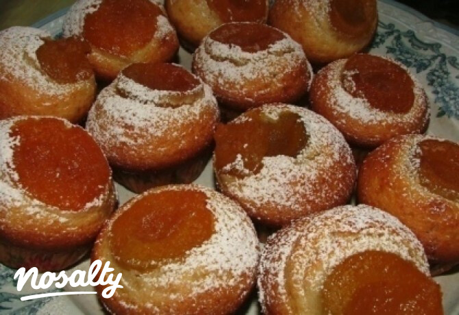 Sárgabarackos muffin