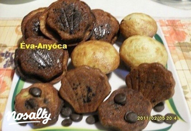 Nutellás kagylómuffin