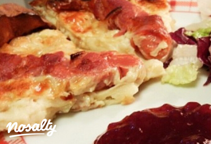 Virslis-baconös pannari