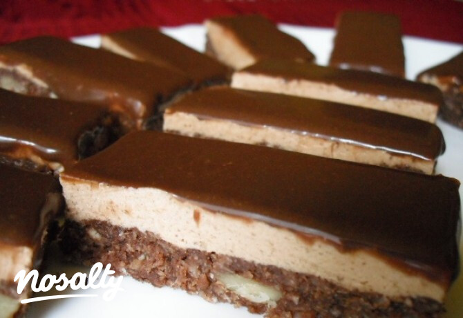 Mogyorókrémes Nanaimo szelet