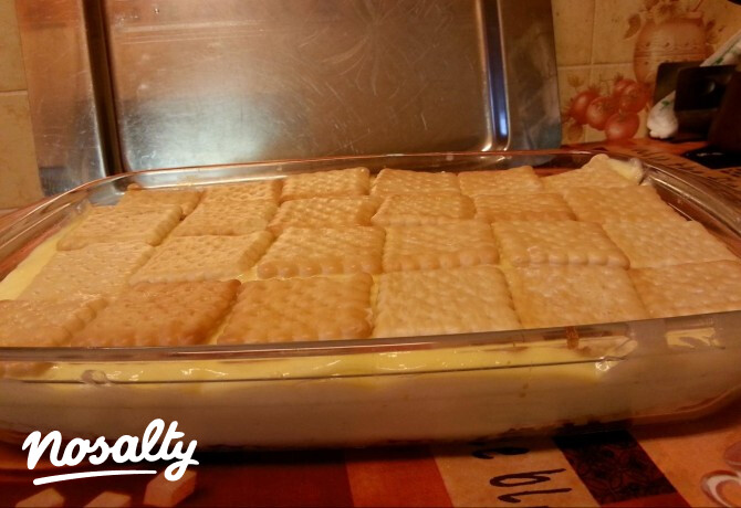 Krémes háztartási keksszel