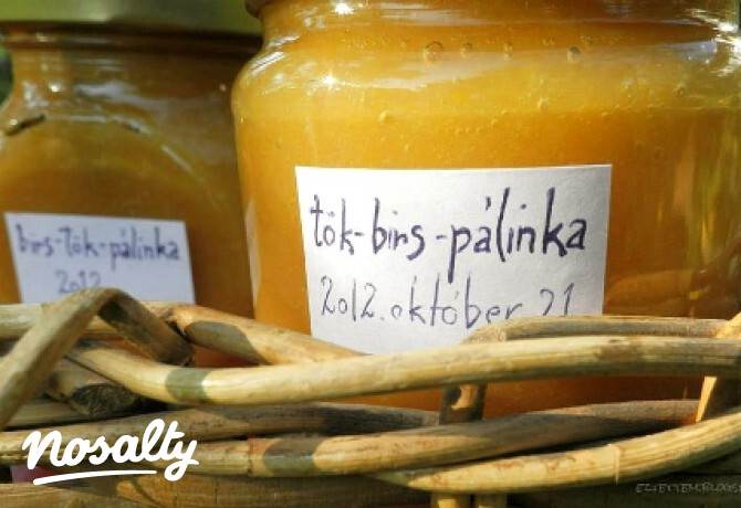 Mézes sütőtök-birslekvár pálinkával