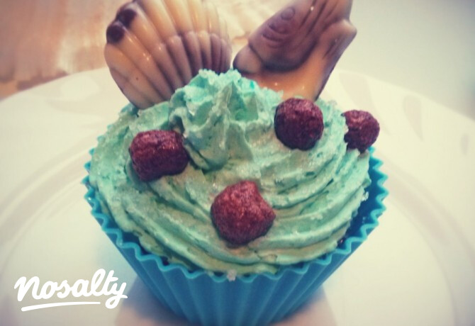 Tenger gyümölcsei cupcake