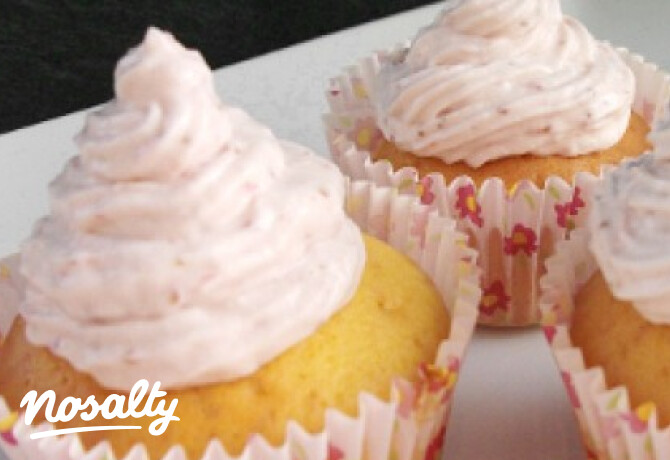 Muffin epres mascarponekrémmel