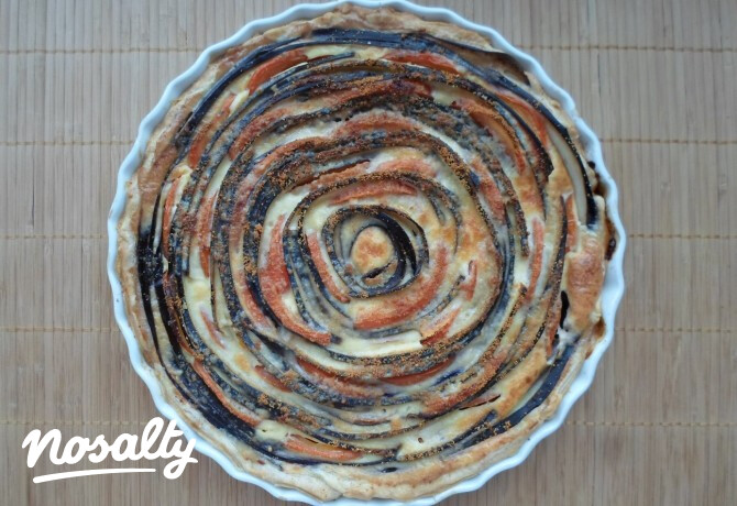 Paradicsomos-padlizsános pite