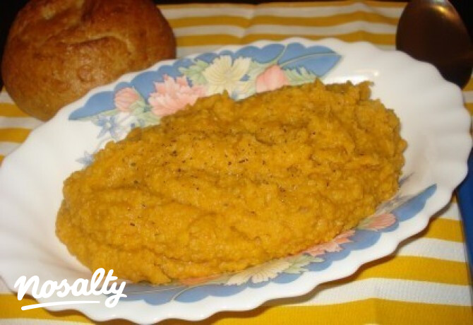 Kókuszos-curry-s vöröslencse főzelék