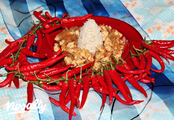 Chilis csirke egyszerűen