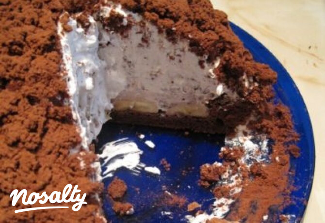 Banános vakondtúrás torta
