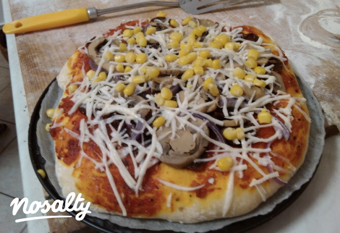 Kolbászos pizza Ciccke konyhájából