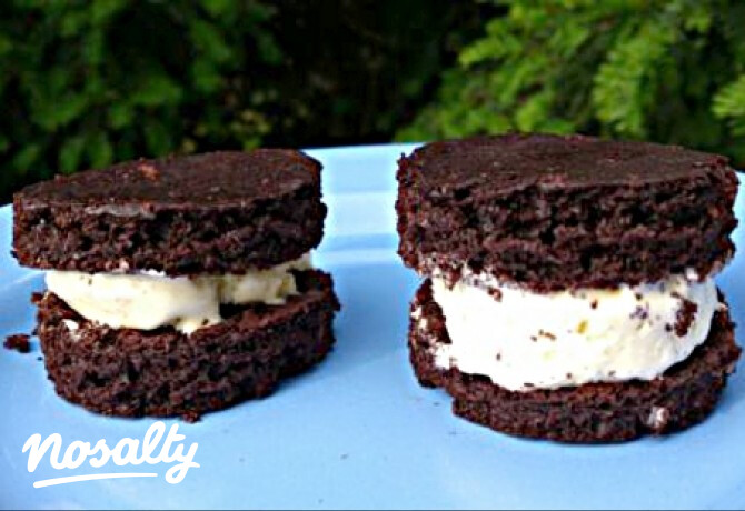 Brownie jégkrémszendvics