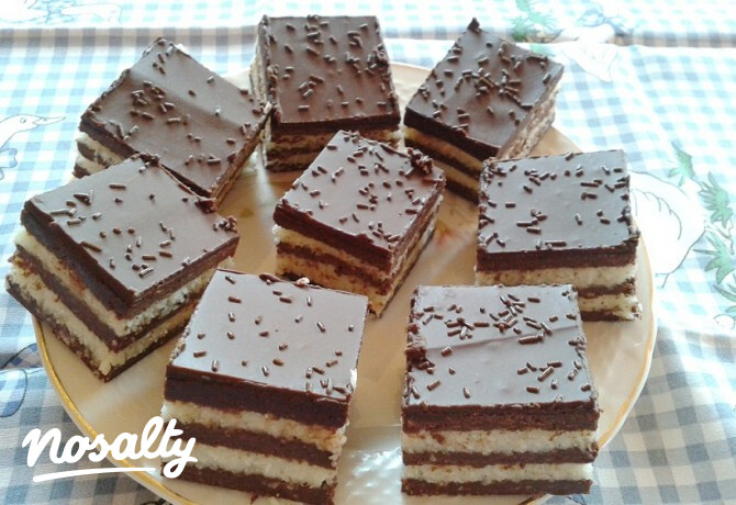Kókuszos zebra szelet