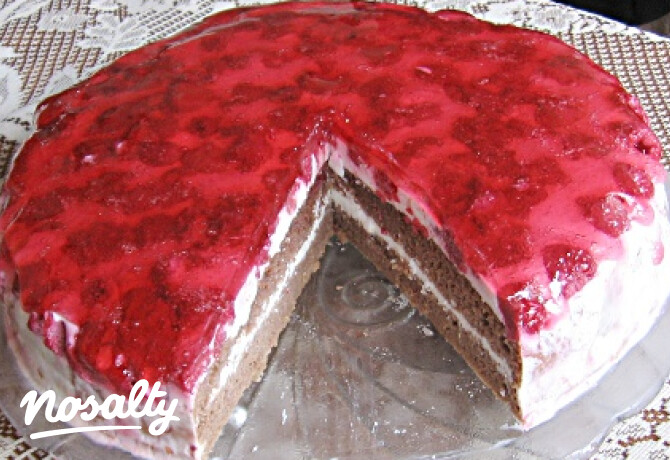 Gyümölcsös tejföltorta